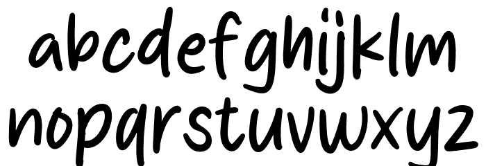 Apple Hut Font LOWERCASE