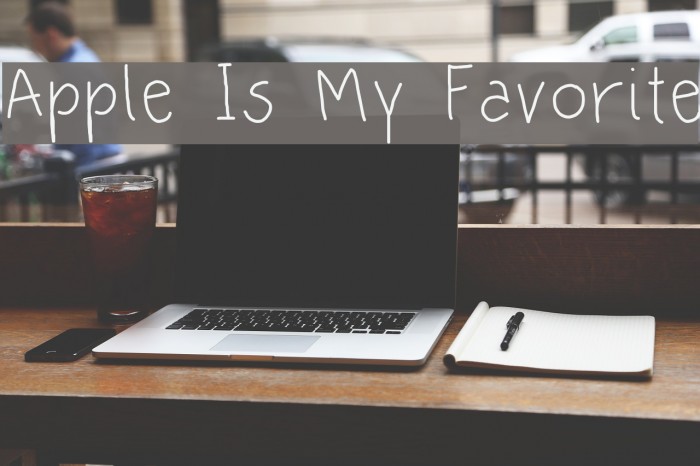 Apple Is My Favorite Font examples