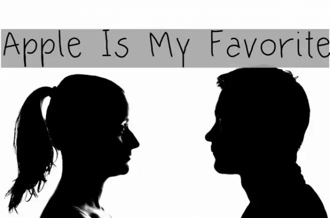 Apple Is My Favorite Font examples