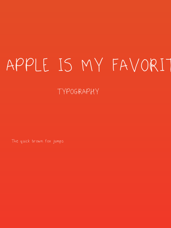 Apple Is My Favorite Poster