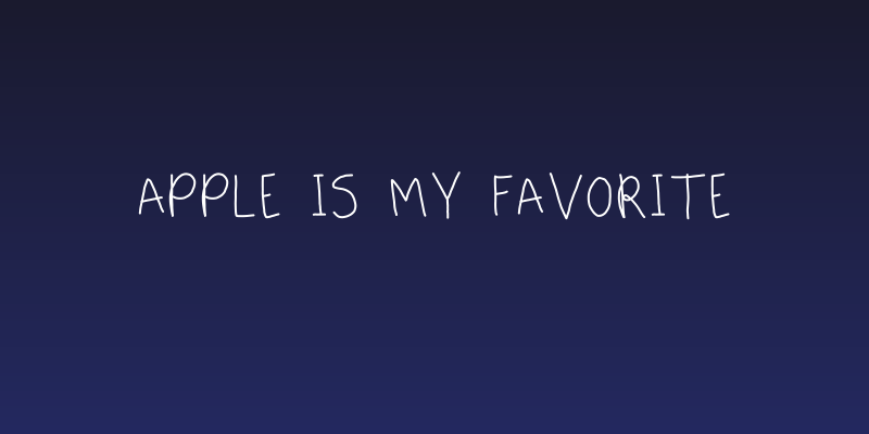 Apple Is My Favorite Social Header