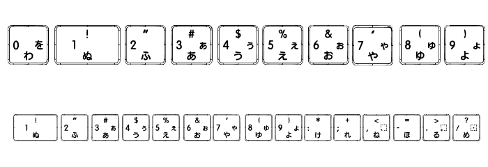 Apple Japanese Keyboard フォント その他の文字