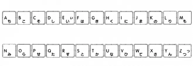 Apple Japanese Keyboard 字体 大写