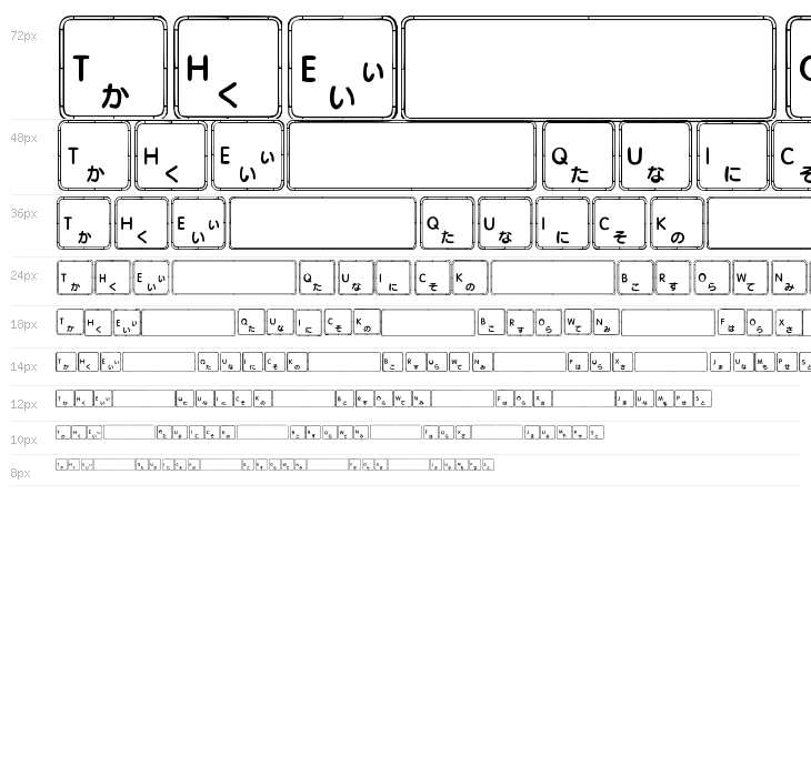 Apple Japanese Keyboard Waterfall