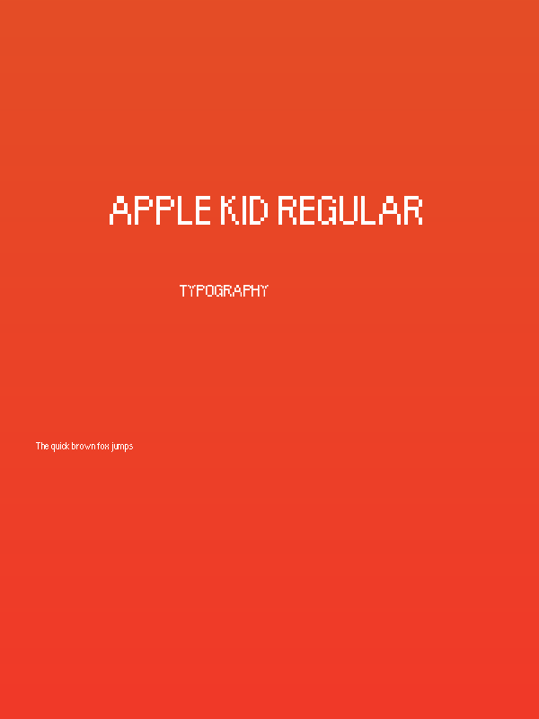 Apple Kid Regular Poster