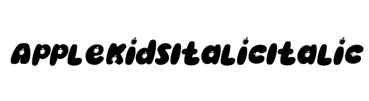 Apple Kids Italic Italic  नि: शुल्क फ़ॉन्ट्स डाउनलोड