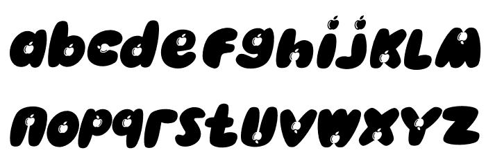 Apple Kids Italic Italic Font LOWERCASE
