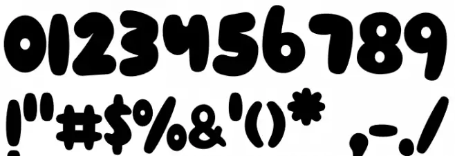 Apple Kids Font OTHER CHARS