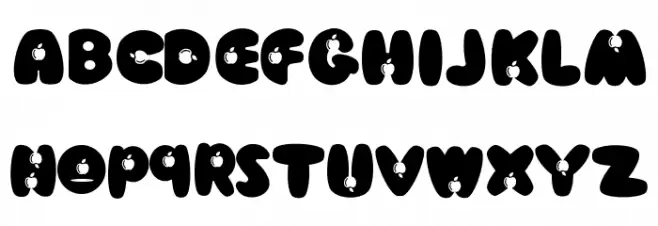 Apple Kids Schriftart Groß