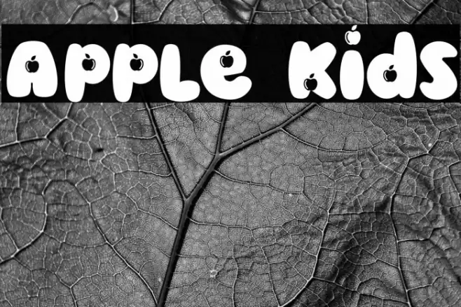 Apple Kids Font examples