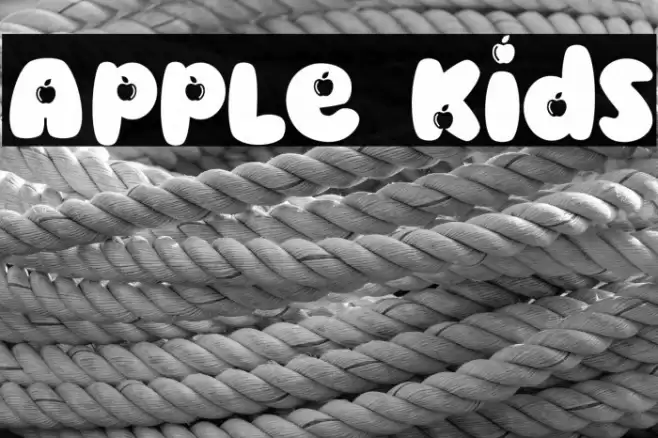 Apple Kids Font examples