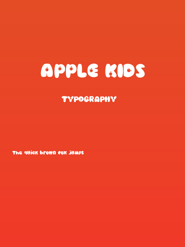 Apple Kids Poster