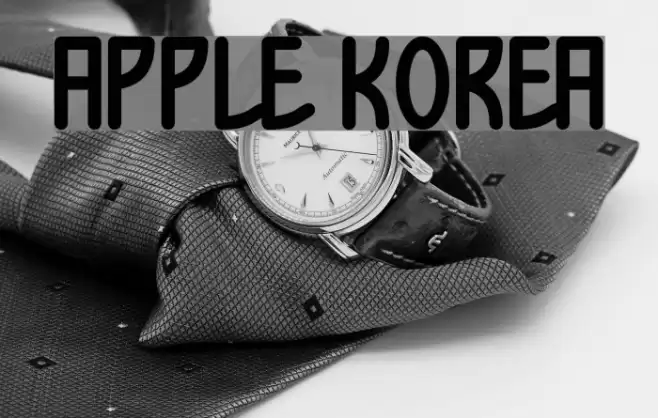 Apple Korea Font examples