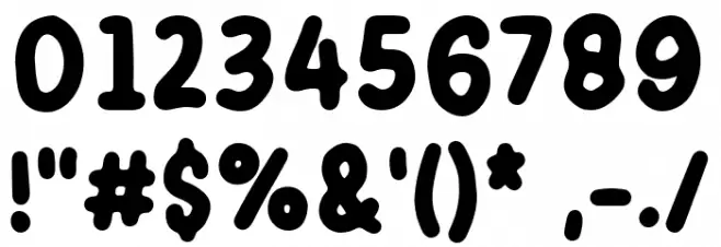 Apple Pie Font OTHER CHARS