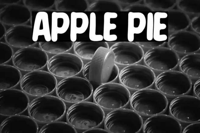 Apple Pie Font examples