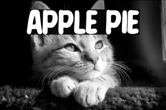Apple Pie Font examples