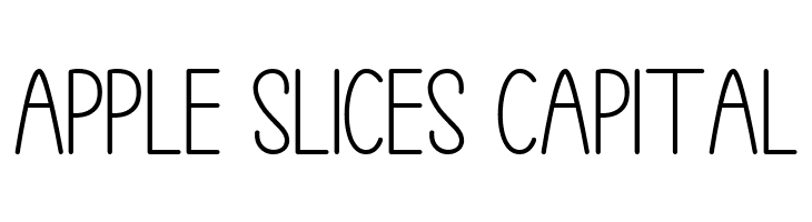 Apple Slices Capital  नि: शुल्क फ़ॉन्ट्स डाउनलोड