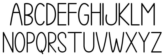 Apple Slices Capital Font LOWERCASE