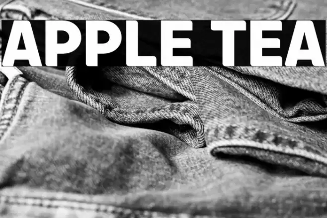 Apple Tea Font examples