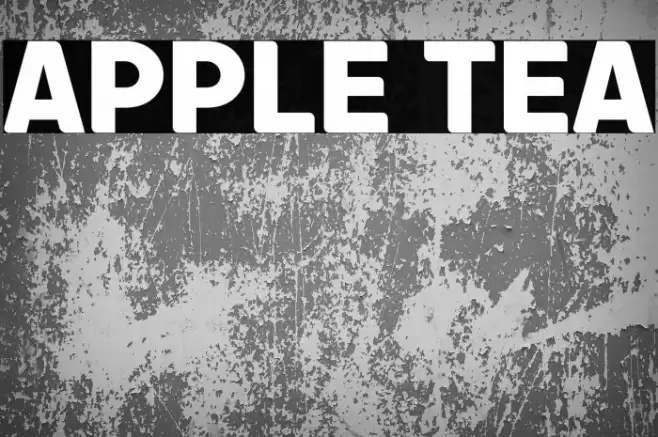 Apple Tea Font examples
