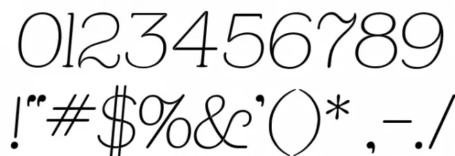 Apple Tree Italic Font OTHER CHARS