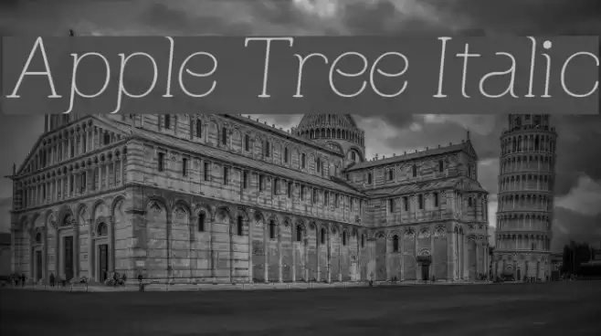 Apple Tree Italic Font examples