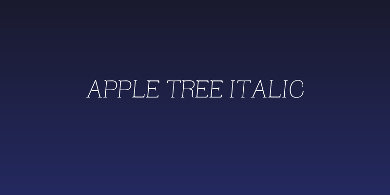 Apple Tree Italic Social Header