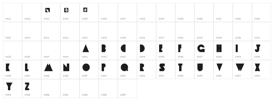 Apple Tree Character Map