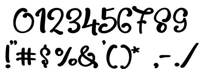 Apple and Sugar Font OTHER CHARS