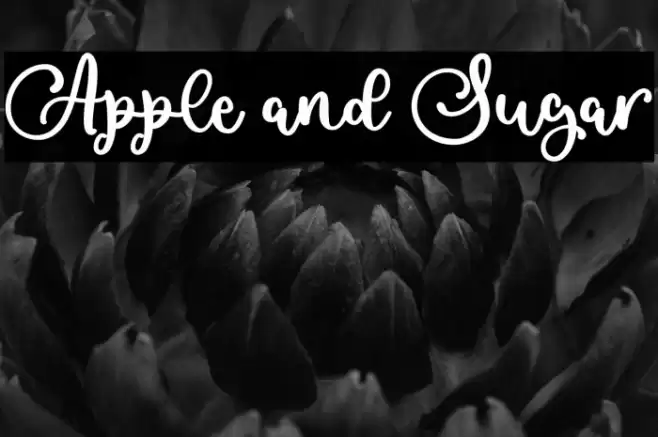 Apple and Sugar フォント examples