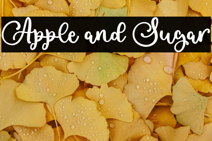 Apple and Sugar Example 2