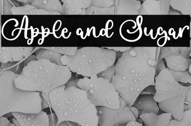 Apple and Sugar フォント examples