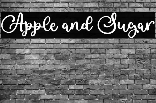 Apple and Sugar フォント examples