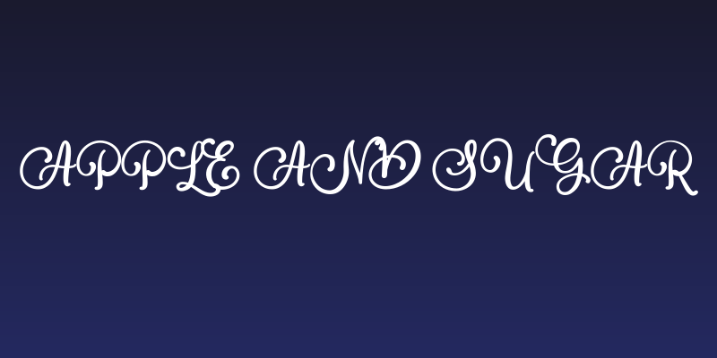 Apple and Sugar Social Header