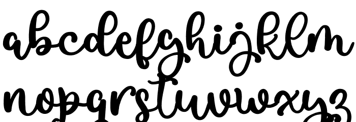 Apple and Sugar Font LOWERCASE