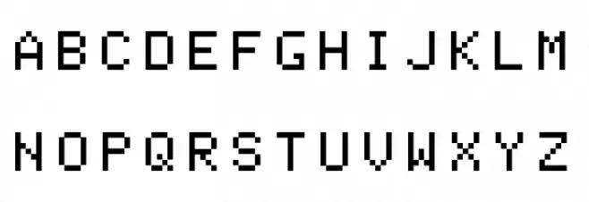 Apple ][ Font Litere mari