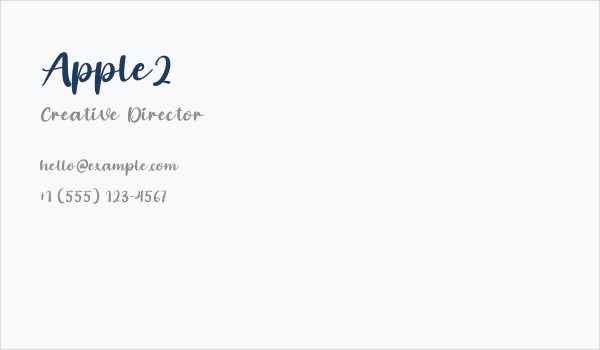 Apple2 Business Card