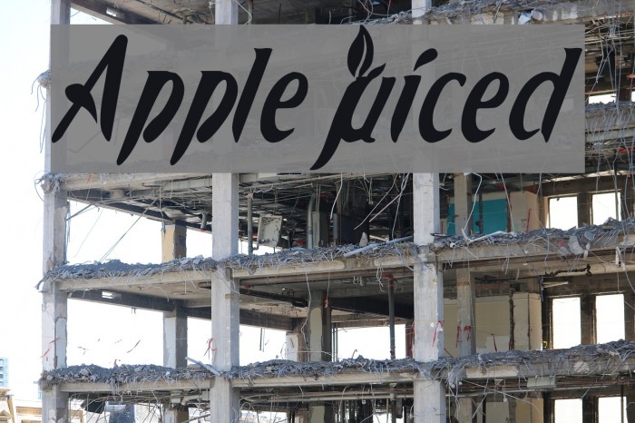 AppleJuiced Font examples