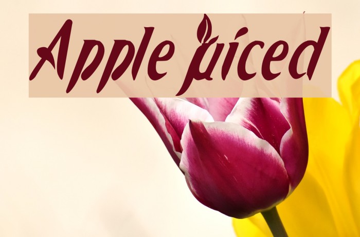 AppleJuiced Font examples