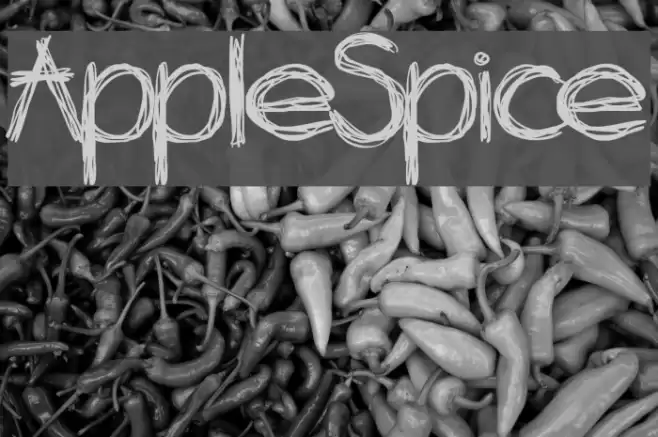 AppleSpice Font examples