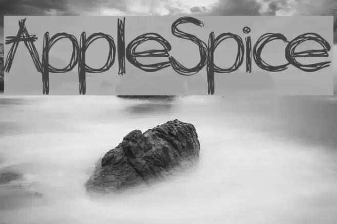 AppleSpice Font examples