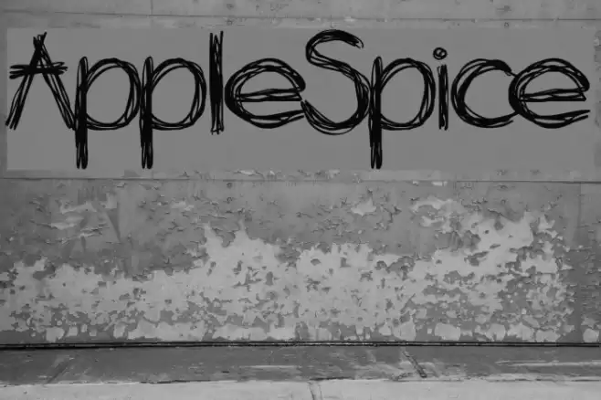 AppleSpice Font examples