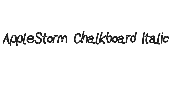 AppleStorm Chalkboard Italic Logo