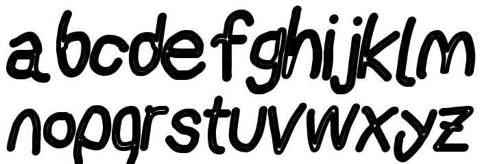AppleStorm Chalkboard Italic Font LOWERCASE