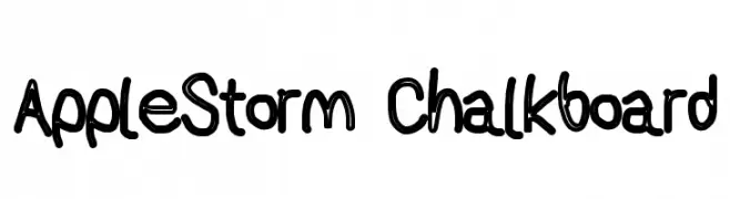 AppleStorm Chalkboard  Free Fonts Download
