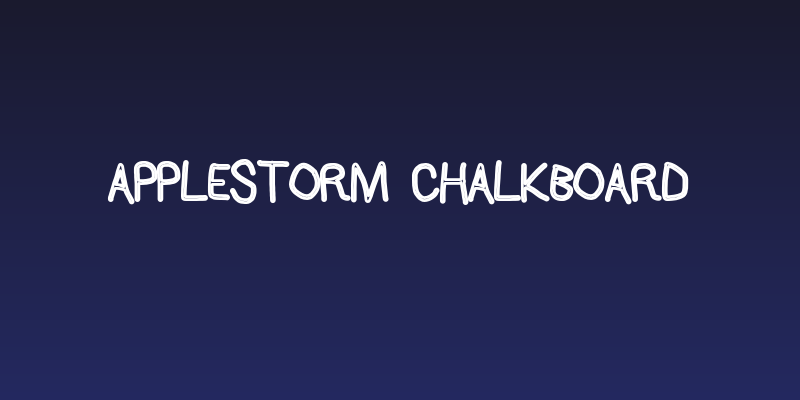 AppleStorm Chalkboard Social Header