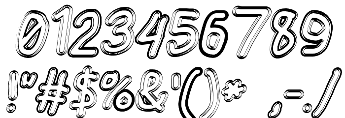 AppleStorm Extra Bold Blurry Fax Italic Font OTHER CHARS