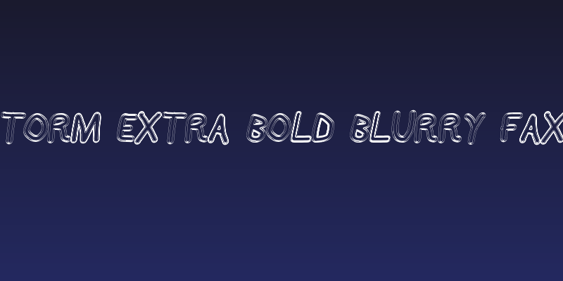 AppleStorm Extra Bold Blurry Fax Italic Social Header