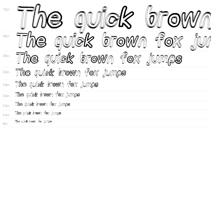 AppleStorm Extra Bold Blurry Fax Italic Waterfall