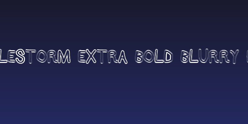 AppleStorm Extra Bold Blurry Fax Social Header